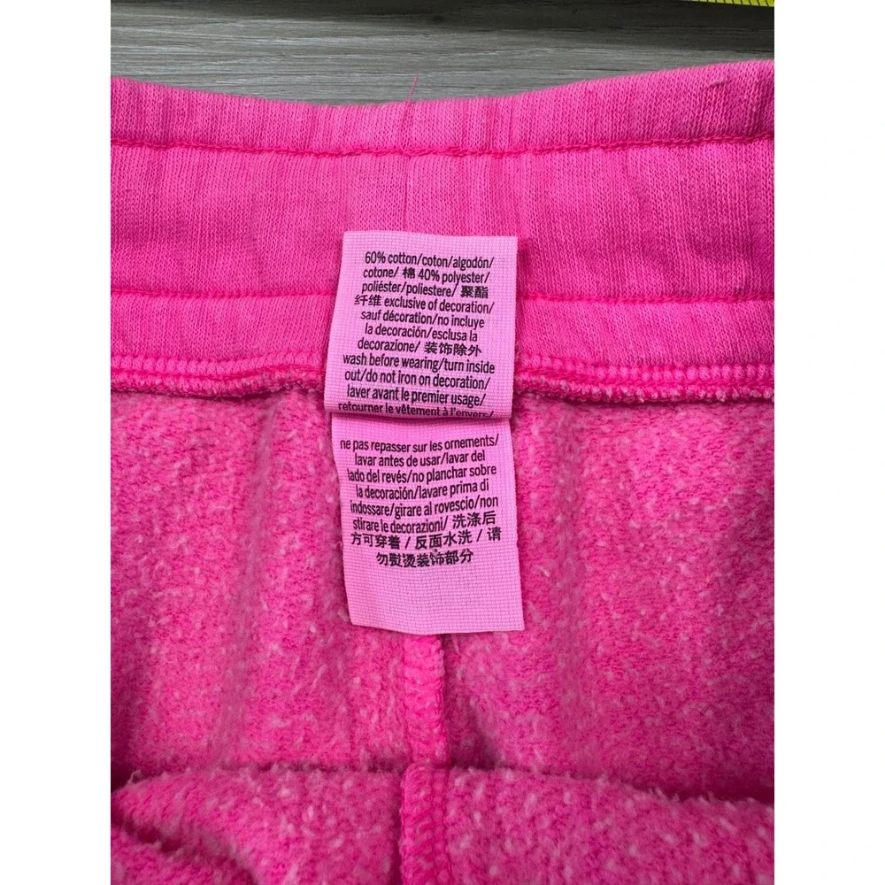 Y2K PINK Victoria's Secret Jogger‎ Sweatpants Pink WMNS XS White Logo Barbiecore - Picture 11 of 13